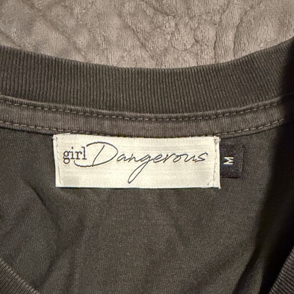 Black Long Sleeve Shirt with Rose Print - Picture 3 of 4